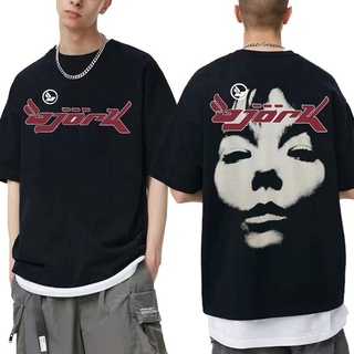 [S-5XL] เสื้อยืดลําลอง ผ้าฝ้าย แขนสั้น พิมพ์ลายกราฟฟิค Bjork Look 90s สไตล์วินเทจ คลาสสิก ทรงหลวม สําหรับผู้ชาย ผู้หญิง