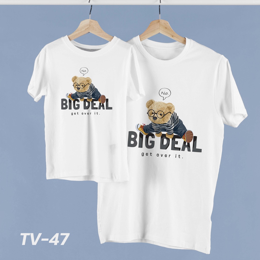 [ ลายหมี TC ] เสื้อครอบครัว ผ้าใส่สบาย มีครบทุกไซด์ รุ่นใหม่หนากว่าเดิม TC (J5NOY1SHครบ500ลด50)