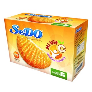 Sedo Healthy-Gummy Vitamin C ซีโด้ วิตามินซี กัมมี่ กลิ่นส้ม เสริมภูมิคุ้มกัน จำนวน 1 กล่อง บรรจุ 30 ชิ้น 12323