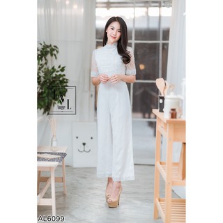 ป้าย Fairy Angel จั๊มสูทลูกไม้ตาข่าย มีซับในเย็บติดกันแต่งลูกไม้สวยเก๋