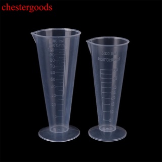 Chestergoods ถ้วยตวงพลาสติก ขนาด 50 มล. 100 มล. สําหรับรินน้ํา