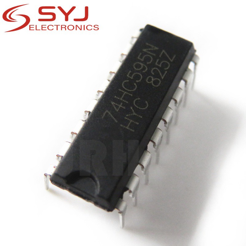10 ชิ้น/ล็อต SN74HC595N SN74HC595 74HC595N 74HC595 DIP-16 ใหม่ใน