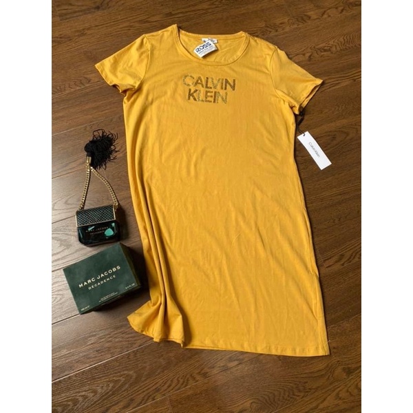 [ผลิตภัณฑ์ในสหรัฐอเมริกา] ROUND NECK STRAIGHT DRESS - CALN ---- KLEIN KLEIN KLEIN KLEIN KLEIN KLEIN 