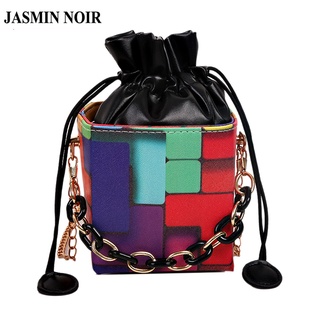 Jasmin Noir กระเป๋าหนัง Pu กระเป๋าสะพายไหล่กระเป๋า Messenger แฟชั่นสตรี