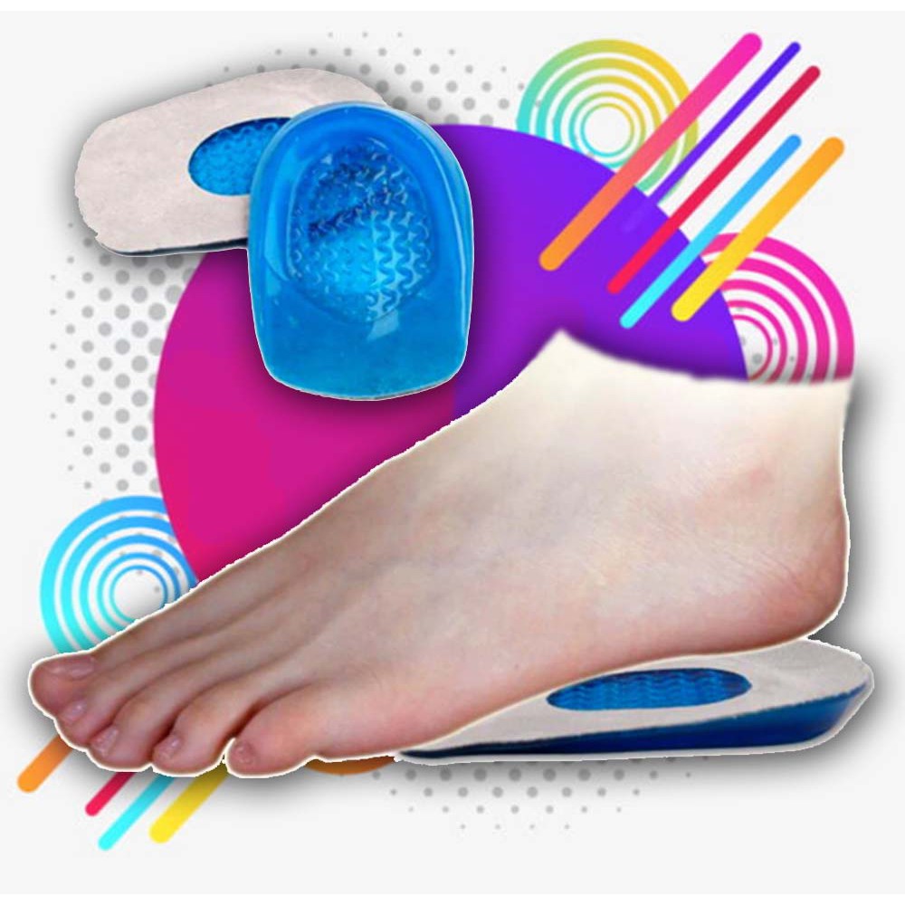 เจลเสริมส้นเท้า เจลรองส้นรองเท้า เสริมความนุ่มสบาย เพิ่มความสูง 1.5cm