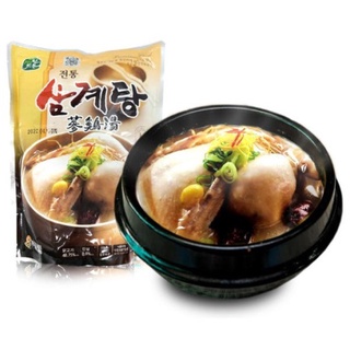 samgyetang ไก่ตุ๋นโสมเกาหลี ซัมเกทัง sunbong samgyetang korea ginseng chicken soup 1kg 선봉식품 전통산계탕