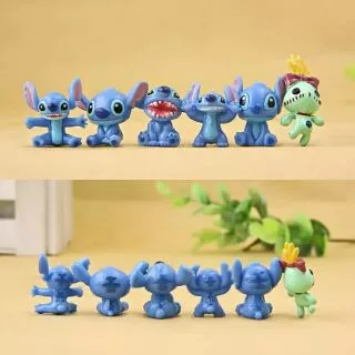 (🎉พร้อมส่ง🎉) โมเดลสติช lilo & Stitch 12ตัว/แพ็ค ของเล่น ตั้งโชว์ ตกแต่ง น่ารัก