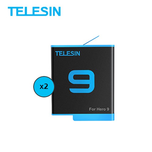 Telesin GoPro 12 / 11 / 10 / 9 Battery x 2 แบตเตอรี่ โกโปร แบตกล้อง แบต โกโปร Battery อุปกรณ์เสริมโกโปร รับประกัน 1 ปี