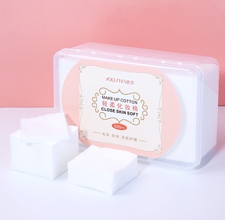 สำลีแผ่น 1000ชิ้น สำลีเช็ดหน้า ทำความสะอาดผิวหน้า เช็ดเครื่องสำอางค์ Cotton Pads 1000Pieces Box Dual Layered （MAX0-01）