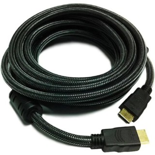 HDMI สายถัก hdmi to hdmi V1.4 FULL HD 3D ยาว 5m (สีดำ)