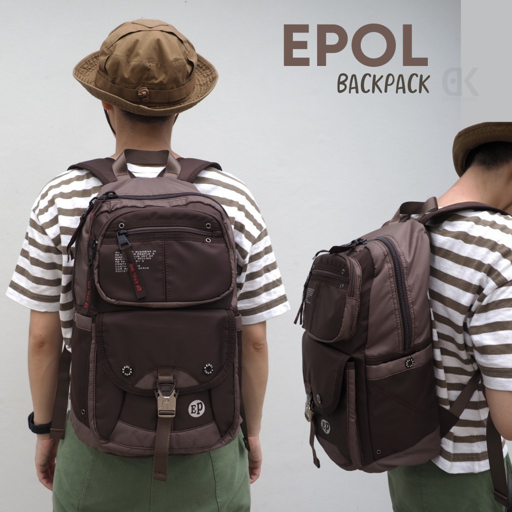 กระเป๋าเป้ Epol Backpack 13นิ้ว , 15นิ้ว Brown