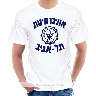 ฮิปฮอปแขนสั้นเสื้อยืดคอกลม แขนสั้น พิมพ์ลายมหาวิทยาลัย Aviv Hebrew Israel แฟชั่นฤดูร้อน สําหรับผู้ชาย000322 Mliema74ldbb