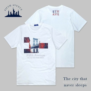 เสื้อยึด FIFTH AVAENUE ลาย NYC SQUARE