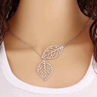 2020 Hot Fashion Gold Silver Plated Chain Necklace Bohemian Leaf Long Strip Pendants Necklaces Women Jewelry Gifts