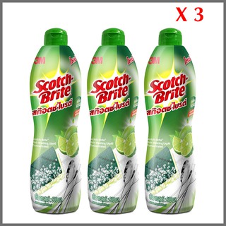 น้ำยาล้างจาน SCOTCH-BRITE 500 มิลลิลิตร แพ็ค3ขวด ของแท้100%