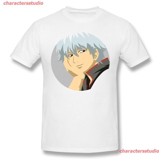 charactersstudio New เสื้อยืดแขนสั้นพิมพ์ลาย Gintama Gintoki - Gintama Vector แฟชั่นสําหรับผู้ชาย discount