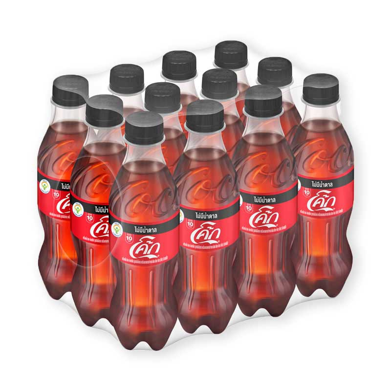 ส่งฟรี  COKE SUGAR FREE โค้ก สูตรไม่มีน้ำตาล ปริมาตรสุทธิ 330ml ยกแพ็ค 12ขวด เครื่องดื่มน้ำอัดลม COCA COLA NO SUGAR     ฟรีปลายทาง