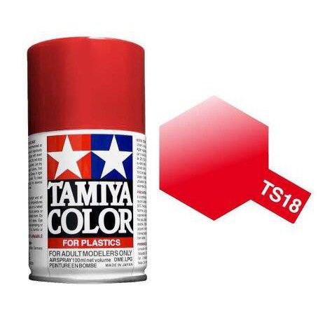 สีสเปรย์ TAMIYA TS-18 Metallic Red (100 ml)