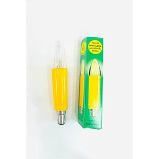 หลอดเทียนยาว/สั้น 15W ขั้วเขี้ยว B15 สีแดง/ สีเหลือง (แสงสีวอร์ม) คละยี่ห้อ