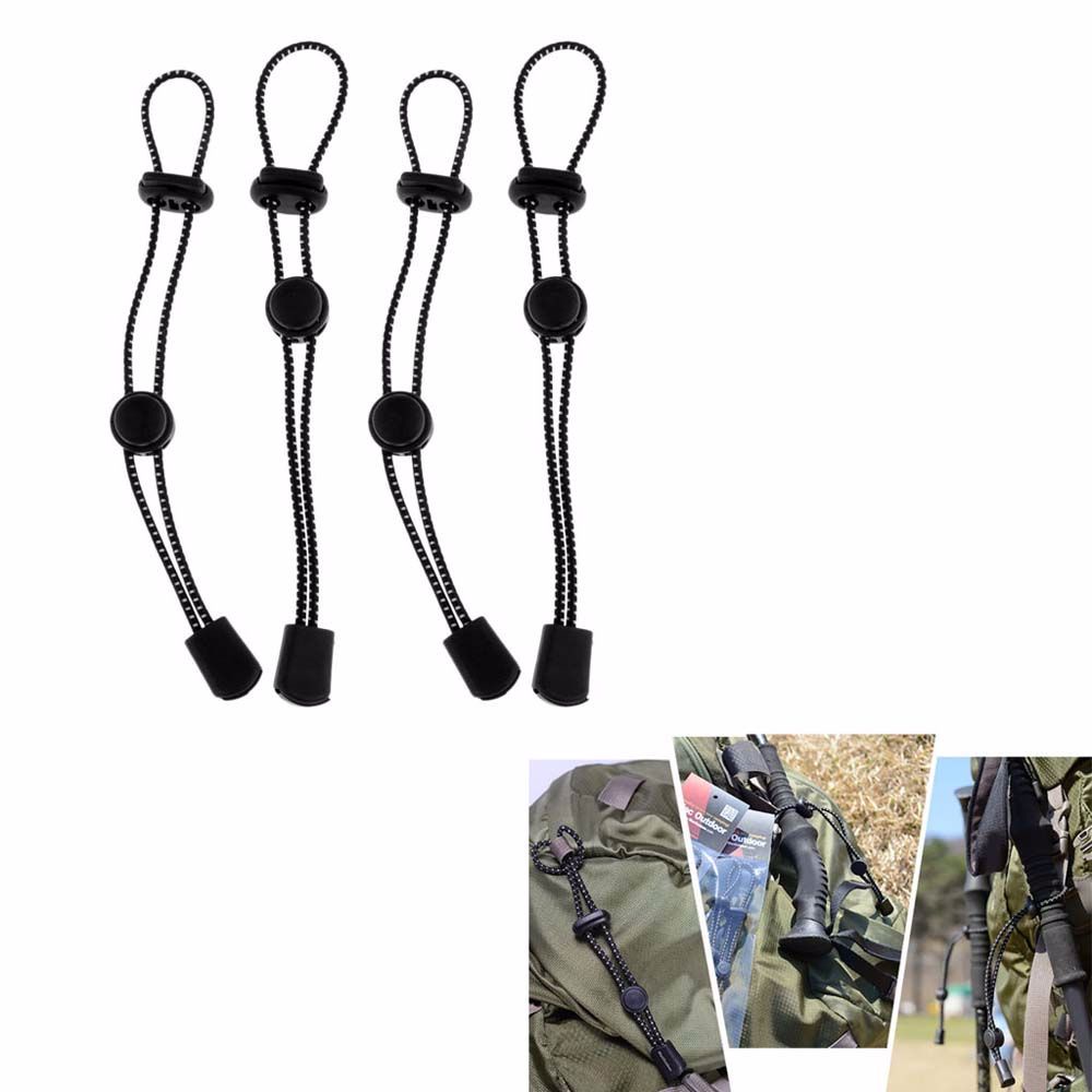 MALCOLM 4 Pcs Fixer Trekking Pole Rope Buckle Portable Bundled Buckle ...