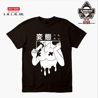 เสื้อยืดผ้าฝ้ายพิมพ์ลายแฟชั่น เสื้อยืด พิมพ์ลายการ์ตูนอนิเมะ Hentai Ice Cream สไตล์ญี่ปุ่น