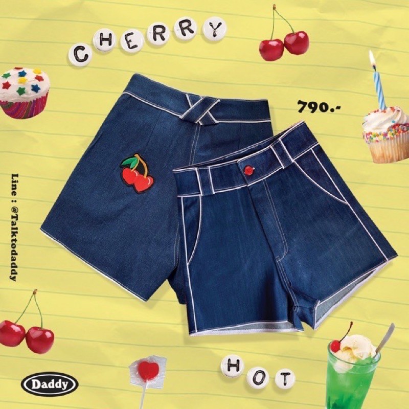 Daddy and Muscle Academy กางเกง Cherry Hot Pants