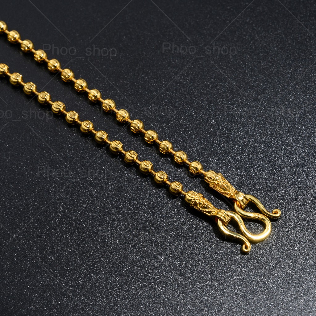 Necklaces 139 บาท Phoo_Shop สร้อยคอ สแตนแลส เม็ดมะยม 24 นิ้ว รุ่น N 517 Fashion Accessories