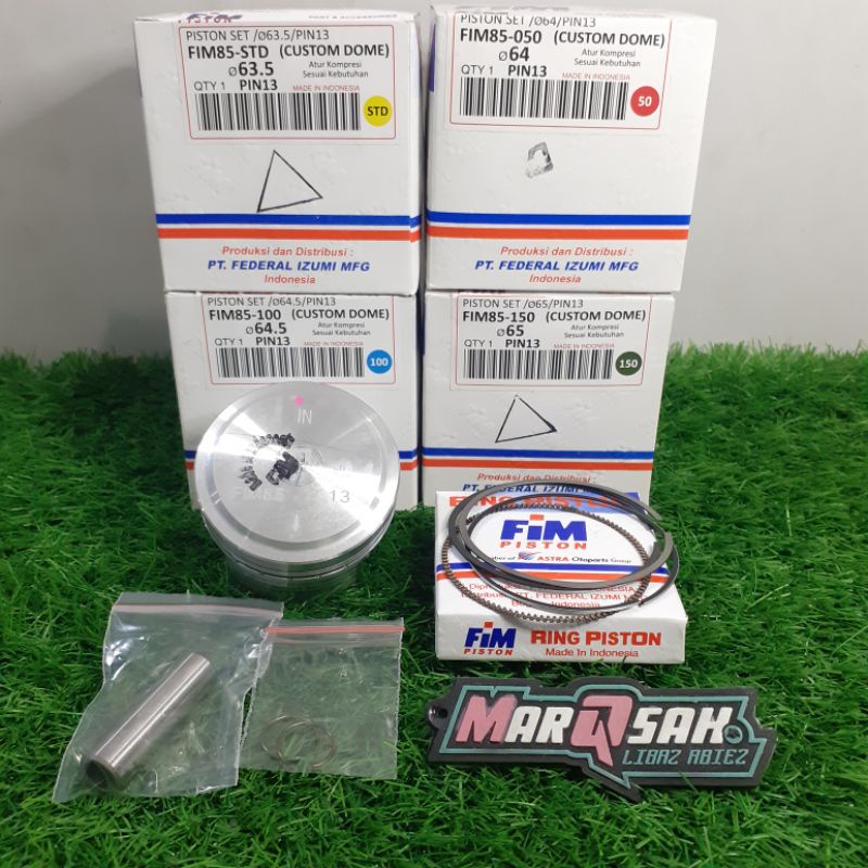 ลูกสูบ Fim85 Fim 85 Custom Dome Jupiter Z Vega 63.5 64 64.5 65 PIN 13