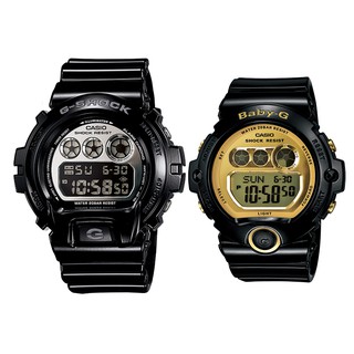 นาฬิกา Casio G-Shock x Baby-G เซ็ตคู่รัก รุ่น DW-6900NB-1 คู่ BG-6901-1 Pair set ของแท้ รับประกัน 1 ปี