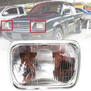 ไฟหน้า ไฟตา H4 HALOGEN KOITO รุ่น มิตซูบิชิ สตราด้า MITSUBISHI STRADA L200 ปี 1996 - 2002 เลนส์แก้ว สีใส 1 ดวง