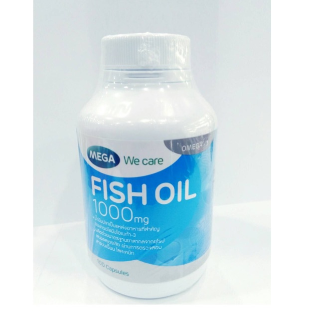 Mega We Care Fish oil 1000 mg 100เม็ด
