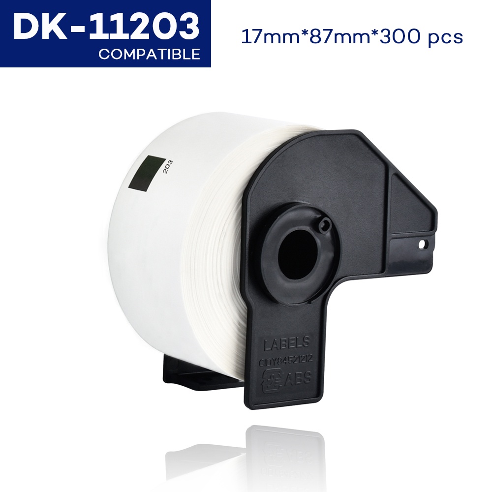 1 ม้วนสําหรับ Brother Labels DK 11203 Standard Address Label กระดาษความร้อน 17*87 มม.DK-11203 DK 120