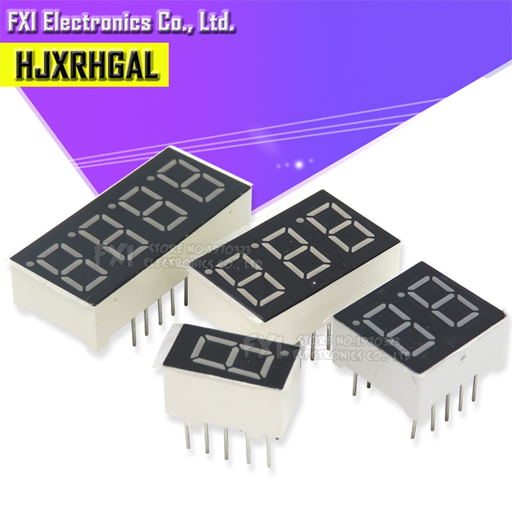 5PCS 0.4 นิ้วจอแสดงผล LED 7 Segment 2 บิต 3 บิต 4 บิตหลักหลอดสีแดงทั่วไป Cathode / Anode Digital 0.4