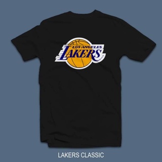 เสื้อยืดผ้าฝ้ายพิมพ์ลายคลาสสิก เสื้อยืด พิมพ์ลาย LAKERS คุณภาพสูง สไตล์คลาสสิก ไม่ซ้ําใคร สําหรับผู้ชาย 590155