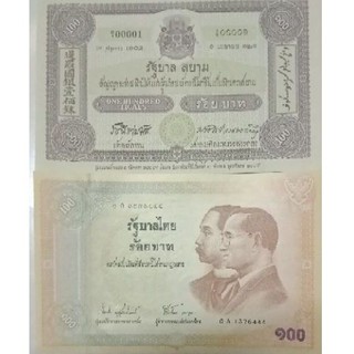 ธนบัตรที่ระลึกเนื่องในโอกาสครบรอบ 100 ปี ธนบัตรไทย