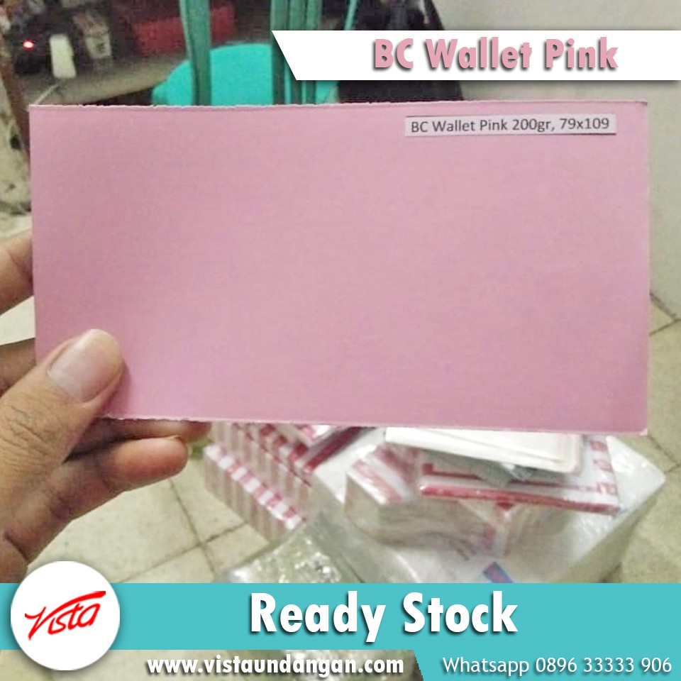 BC Wallet กระดาษสีชมพู 79x109cm plano