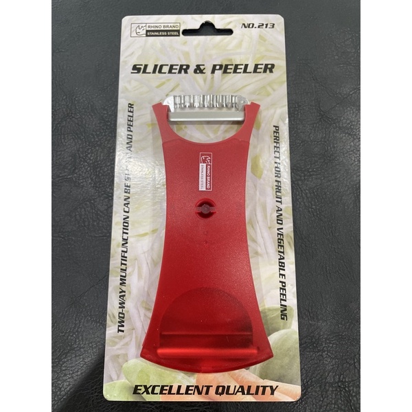 มีด ปอกผัก ปอกผลไม้ 2ด้าน สไลด์เป็นฝอยได้ slicer&peeler Rhino.213(ของแท้ค่ะ)