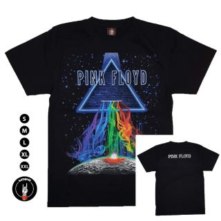 เสื้อยืดผ้าฝ้ายพรีเมี่ยม เสื้อยืดวง PINK FLOYD TDM 1699