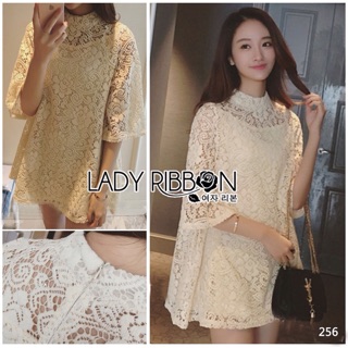 Mini Dress Lady Ribbon ผ้าLace100% Free Ems