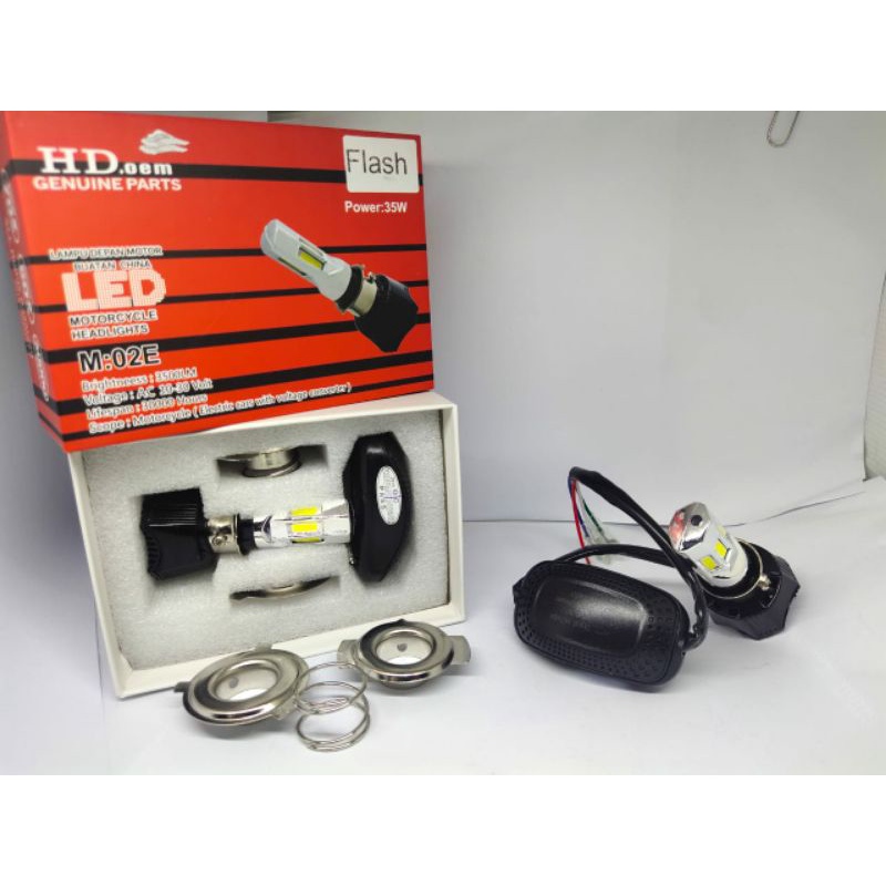 6 ด้าน 3 ด้าน HD 35 วัตต์ไฟ LED ด้านหน้าสําหรับพัดลม H4 และ H6 AC DC สําหรับรถจักรยานยนต์และรถยนต์เด