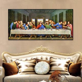 โปสเตอร์ภาพติดผนัง Leonardo Da Vinci Last Supper Christian สำหรับตกแต่งห้องนั่งเล่น