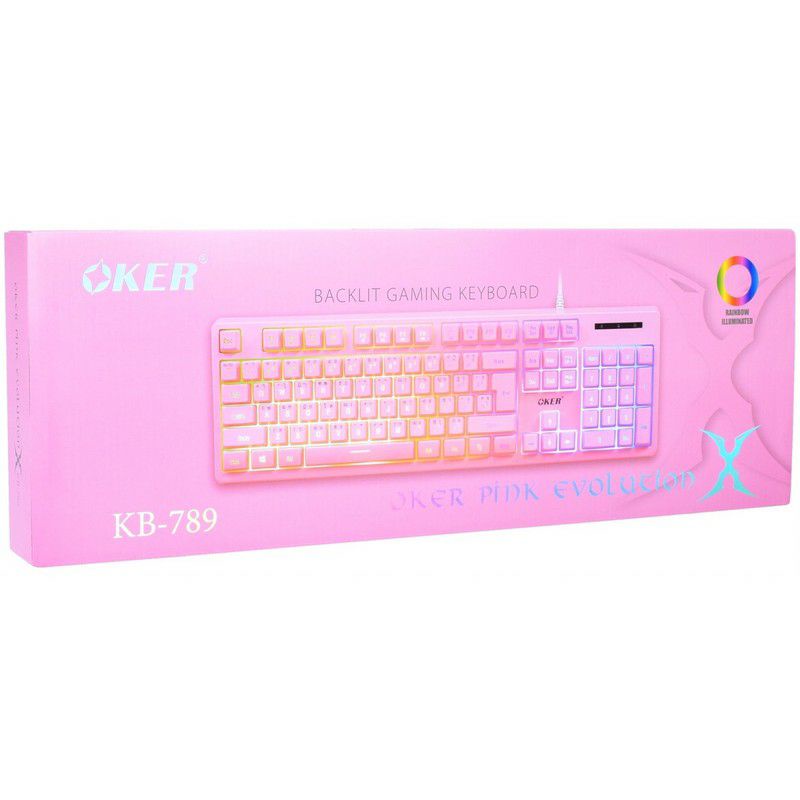 ยินดีต้อนรับ OKER KB-789 BACKLIT GAMING KEYBOARD