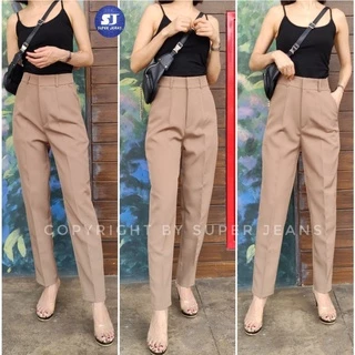 กางเกงขากระบอกเล็กเอวสูง มี 7 สี[มีไซร์ 34-36]