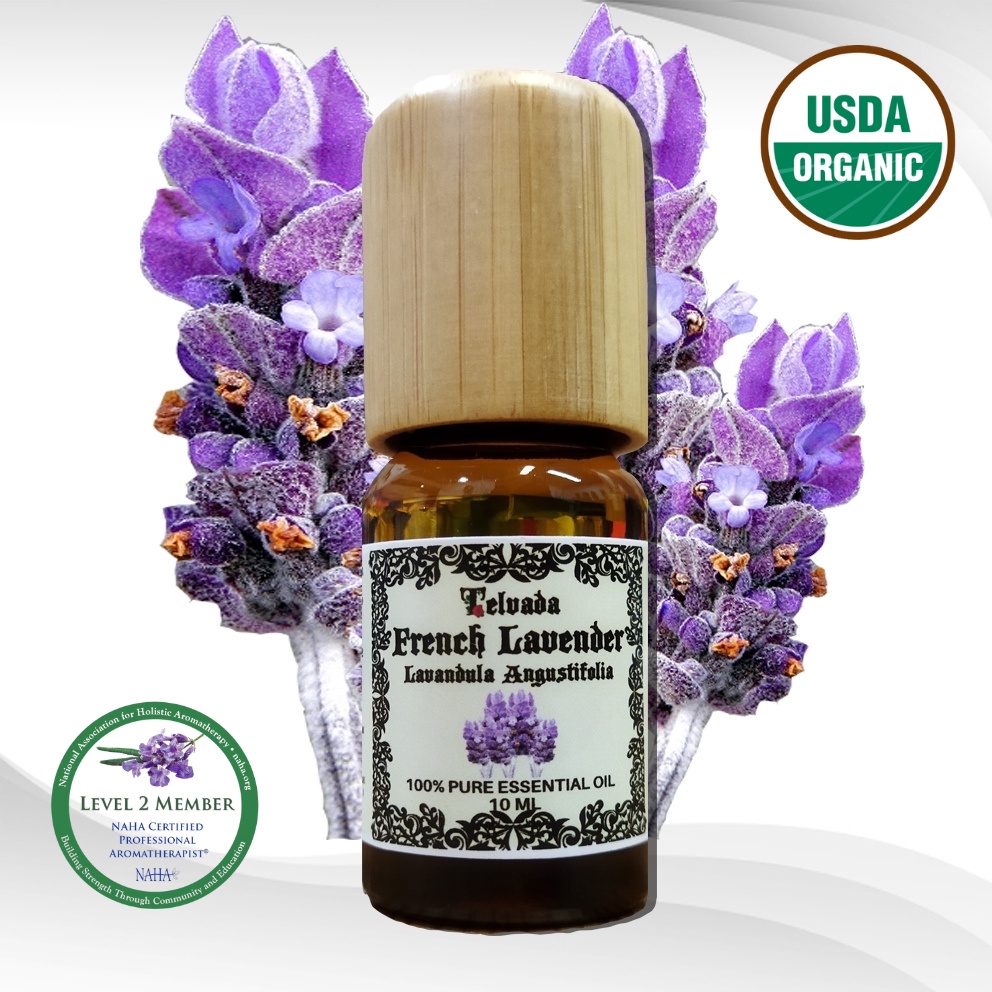 French Lavender Essential Oil USDA Organic  ラベンダーエッセンシャルオイル น้ำมันหอมระเหย ดอกลาเวนเดอร์ ฝรั่งเศส ออร์แกนิค