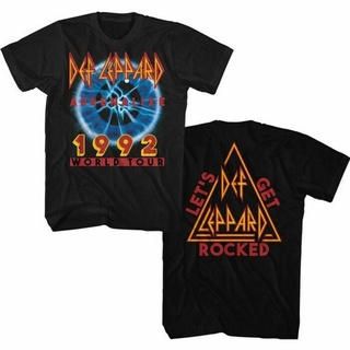 เสื้อยืดลําลอง แขนสั้น พิมพ์ลาย Def Leppard Concert Adrenalize 1992 World Tour สําหรับผู้ชายS-5XL