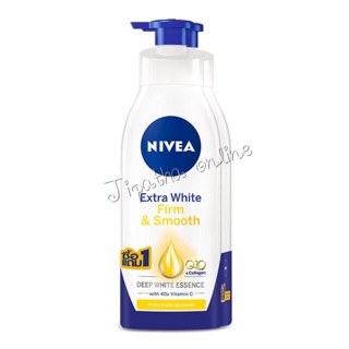 (แพ็คคู่) Nivea นีเวีย เอ็กซ์ตร้า ไวท์ เฟิร์มแอนด์สมูท Q10&amp;คอลลาเจน  600มล.