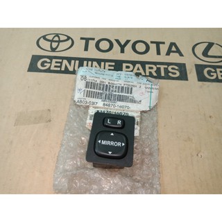 742. 84870-16070 สวิชท์ควบคุมกระจกมองข้าง YARIS ปี 2006 ของแท้ เบิกศูนย์ โตโยต้า Toyota (TTGSHO)