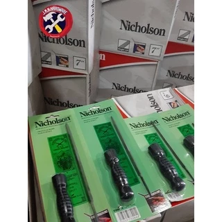 ตะไบ สามเหลี่ยม 4”,5”,6”,7” พร้อมด้าม ราคา/กล่อง 12ชุด Nicholson ขายส่งตะไบ