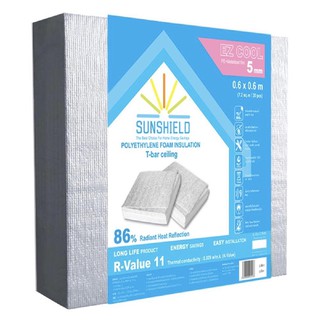 ฉนวนกันความร้อน SUNSHIELD 60x60x0.5ซม.