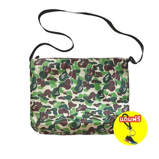 🔥(พร้อมส่ง ไม่ต้องรอพรี)🔥BAPE A BATHING APE  กระเป๋าสะพาย ไหล่ Shoulder Camo Bag